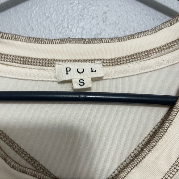 POL Ombre Half Sleeve Boho Top Buttons Brown Tan Boho Womens Small. 2 for$20 - Picture 5 of 7